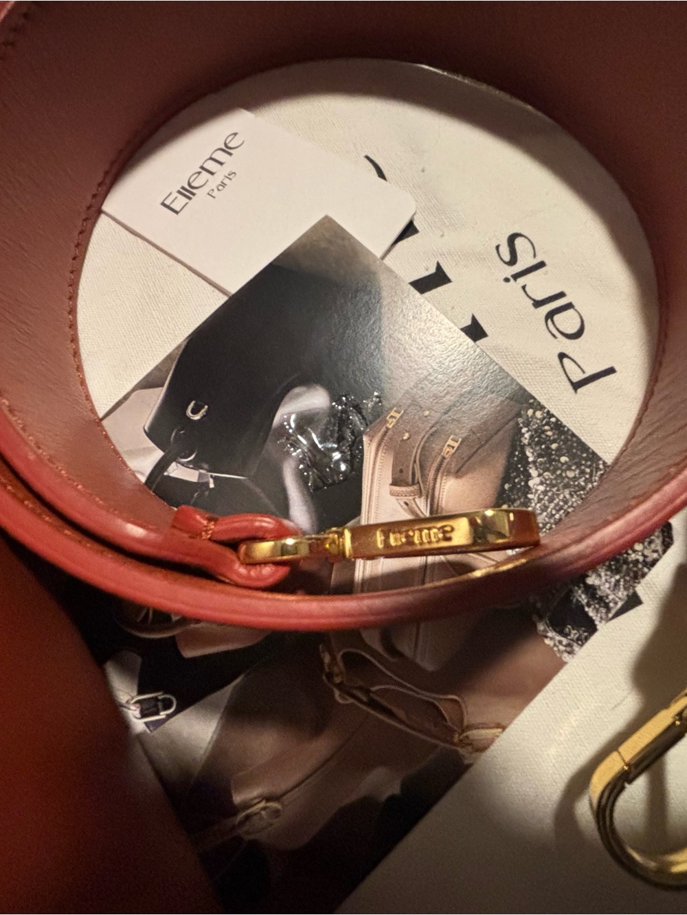 Elleme Small Boomerang Bag in Terracotta - Picture 12 of 16
